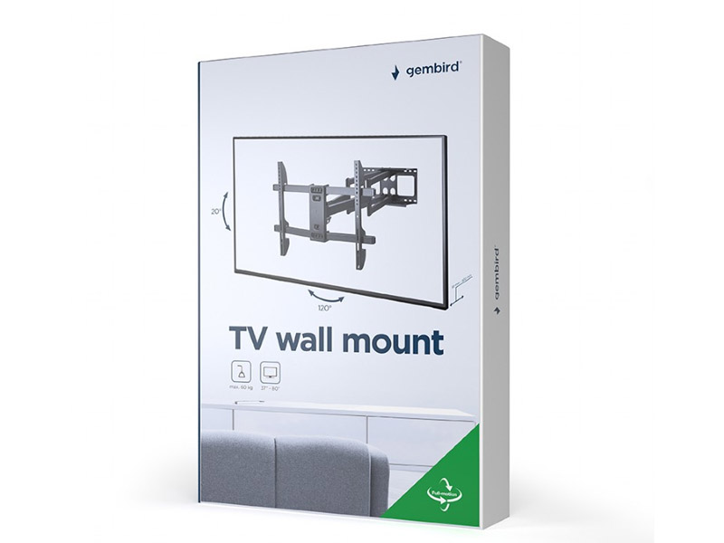 TV Wall Mount Gembird 37"-80'' w/Full Motion