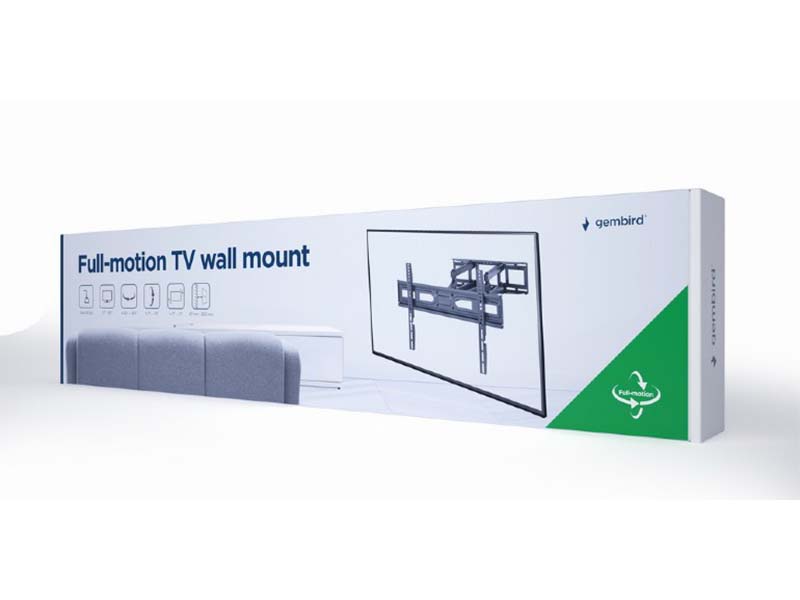TV Wall Mount Gembird 37"-80'' w/Full Motion WM-80ST-03