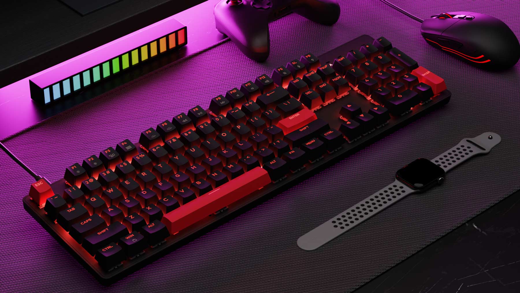 Keyboard Keychron Lemokey X2 Full-Size QMK/VIA Wired Mechanical Brown Switch - Black