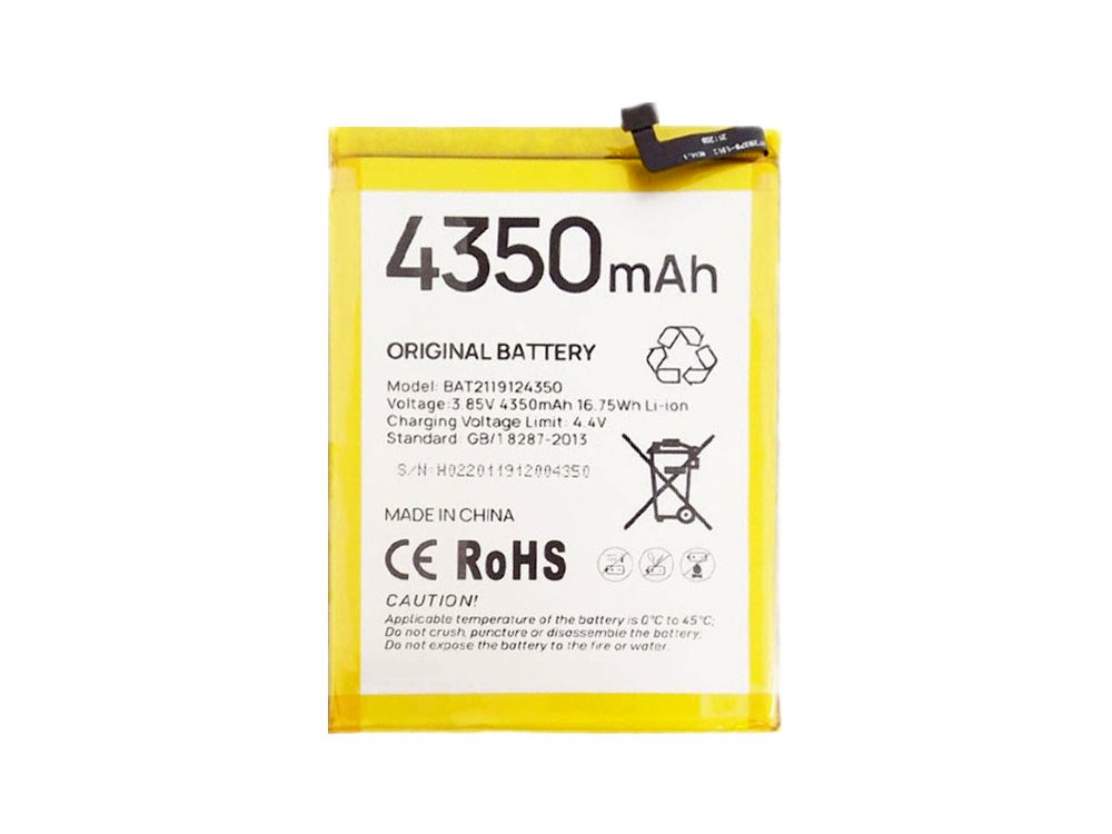 Li-ion Battery DOOGEE X93 - Internal