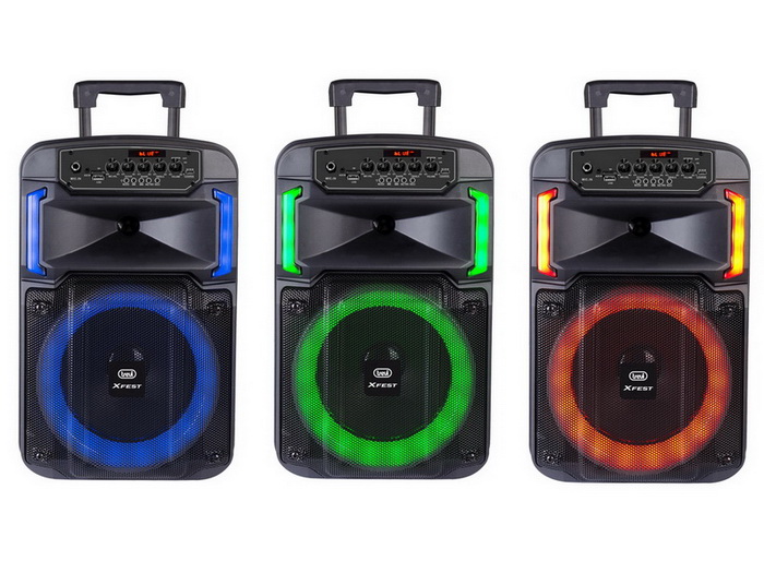 Speaker Trevi XF 370 KB KARAOKE 25W w/BT, Mic, microSD, USB, AUX-IN, Trolley