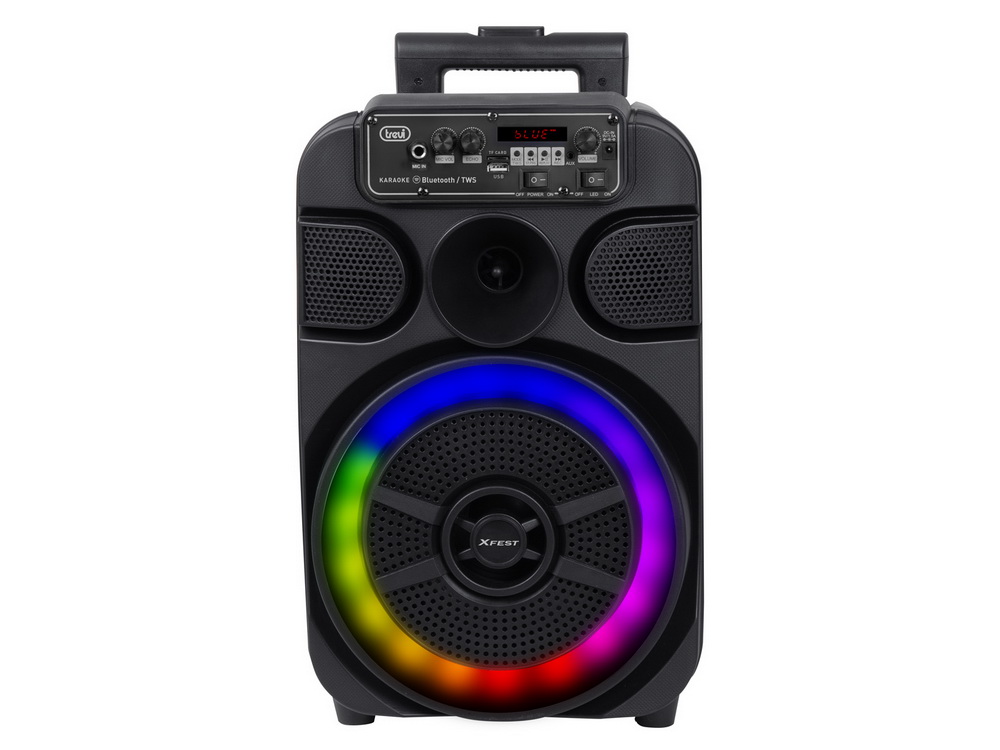 Speaker Trevi XF 460 KB KARAOKE 40W Rechargeable w/Bluetooth, Mic, Trolley, Disco LED