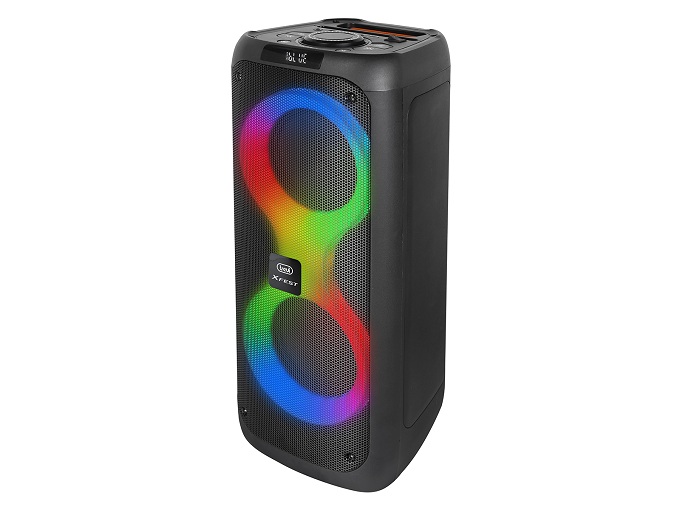 Speaker Trevi XF 480 KB KARAOKE 35W Rechargeable w/Bluetooth, Mic, Trolley, Disco LED