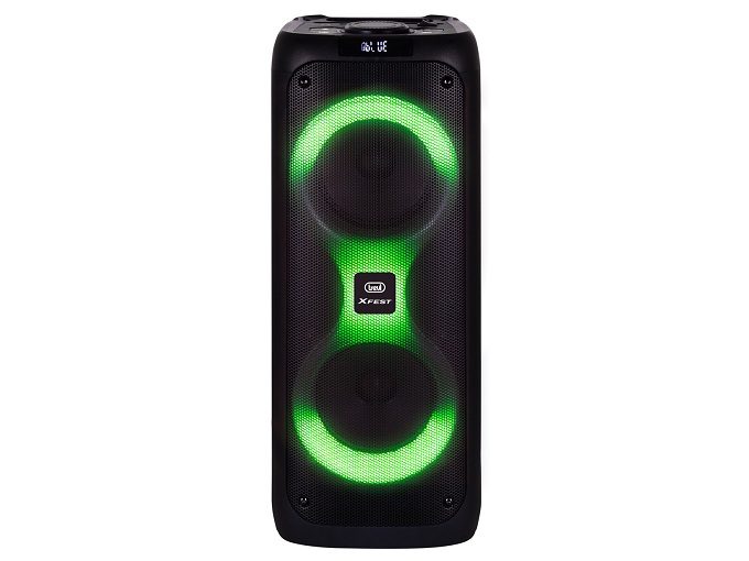 Speaker Trevi XF 480 KB KARAOKE 35W Rechargeable w/Bluetooth, Mic, Trolley, Disco LED