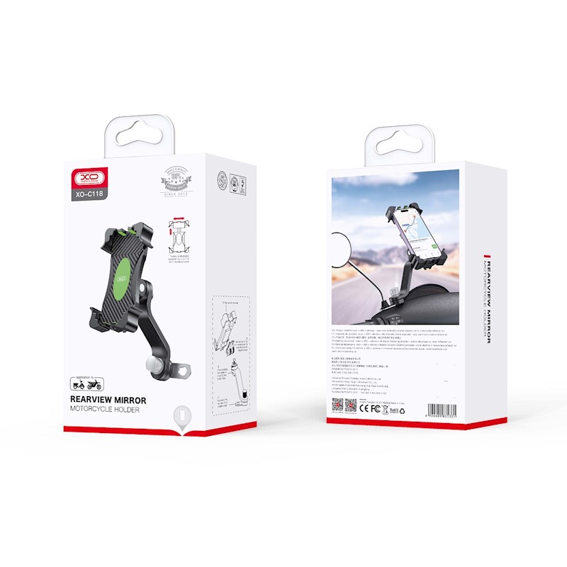 Car & Bike Holder for Smartphones XO C118 Black