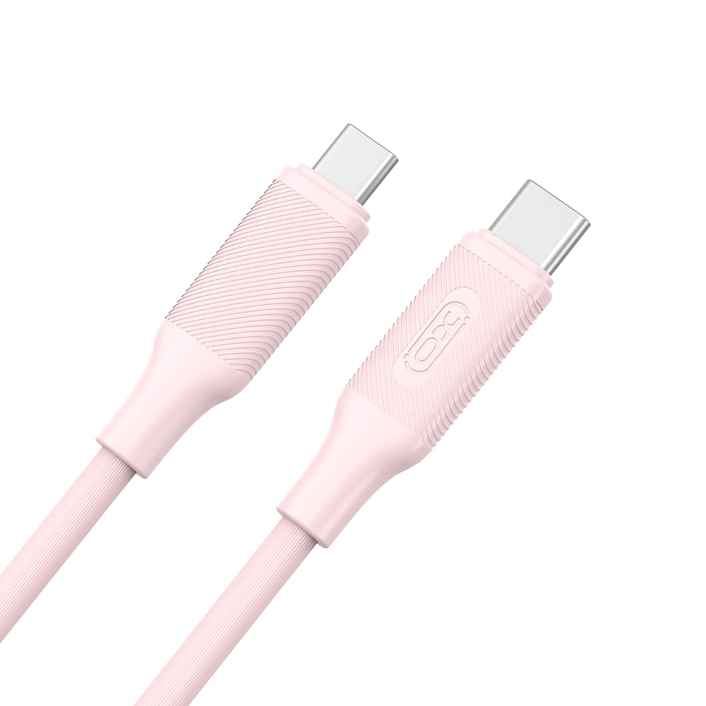 Cable USB 2.0 Type-C to Type-C 1m XO NB-Q265B 60W PD Pink