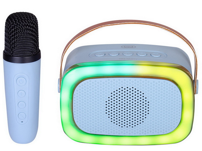 Speaker Trevi XR 8A01 Mini Party KARAOKE w/BT, Microphone. microSD, USB, AUX-IN Blue