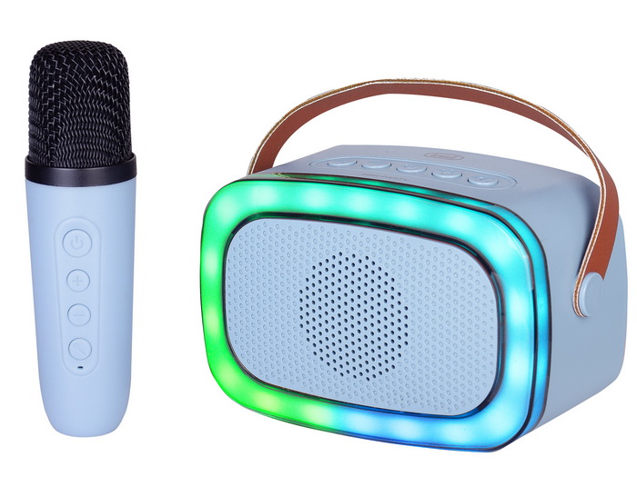 Speaker Trevi XR 8A01 Mini Party KARAOKE w/BT, Microphone. microSD, USB, AUX-IN Blue