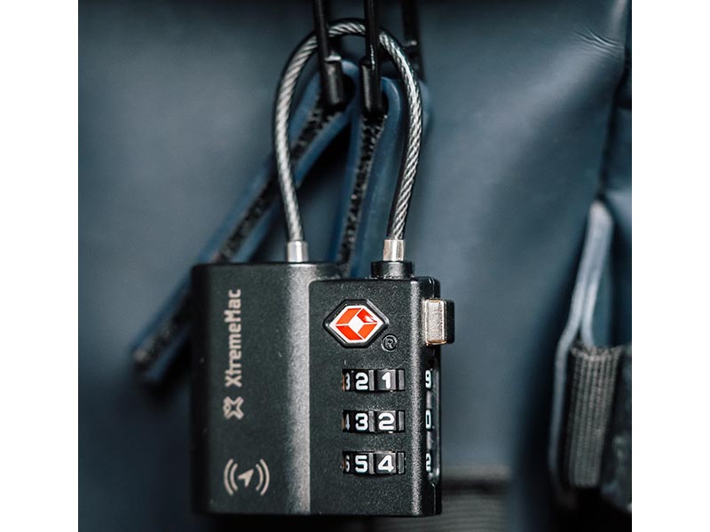 Lock XtremeMac X-Lock Pro w/Apple Find My tracker, Water-resistant, TSA-approved