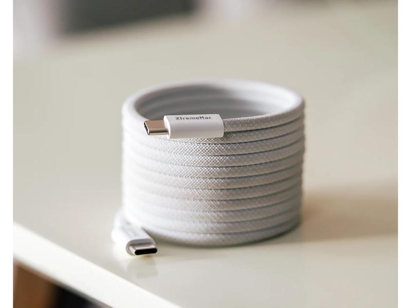 Cable USB 2.0 Type-C to Type-C 2m XtremeMac X-MAGNET Braided Magnetic 60W PD