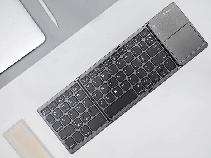 Keyboard XtremeMac Bluetooth with Touchpad, Travel, Foldable, Space Gray