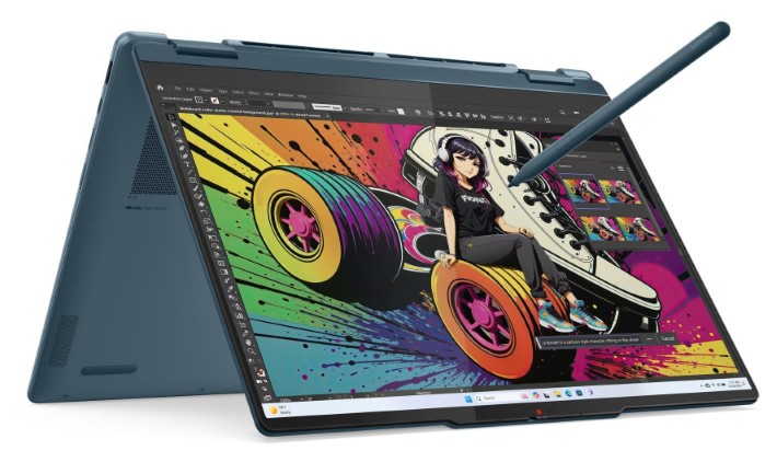 Notebook Lenovo Yoga 7 2in1 Ryzen AI 5 340/16GB/512GB/14" WUXGA OLED Touch/Backlit Kb/Pen/Win11H