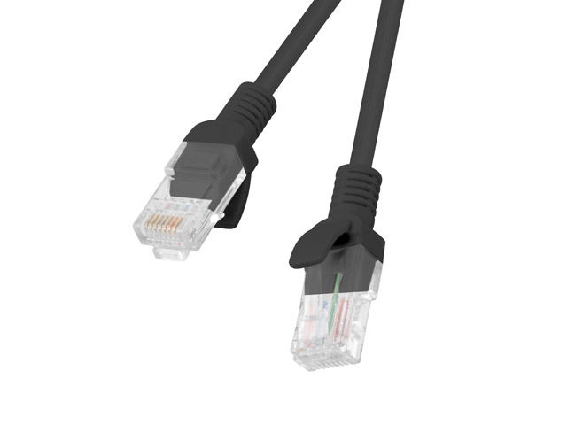 Patch Cable UTP 5m Cat6 Black Lanberg