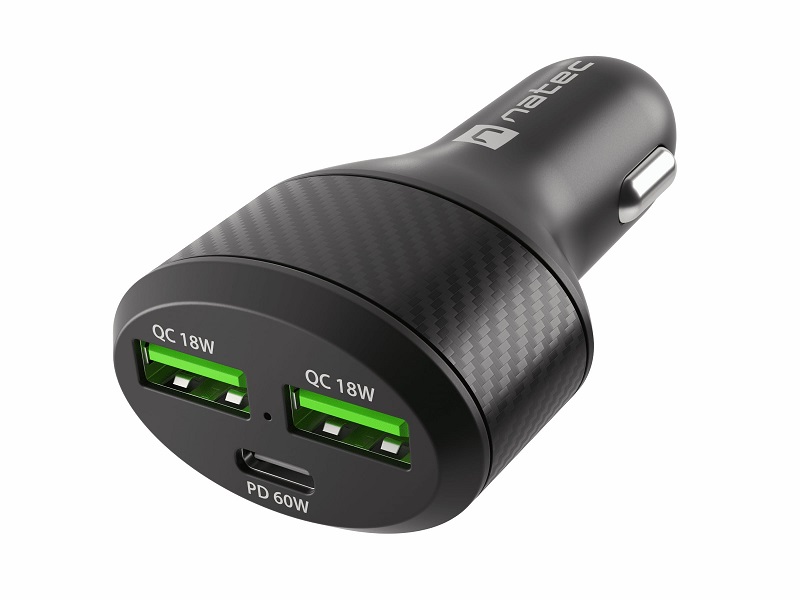 USB Universal Car Charger Natec Coney Quickcharge 3.0 with 60w PD