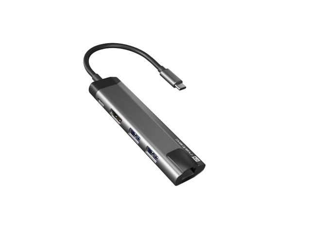Docking Station Natec Fowler Go Type-C 2xUSB 3.0/HDMI 4K/USB-C PD/RJ45